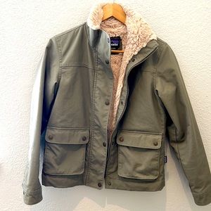 Patagonia military green jacket